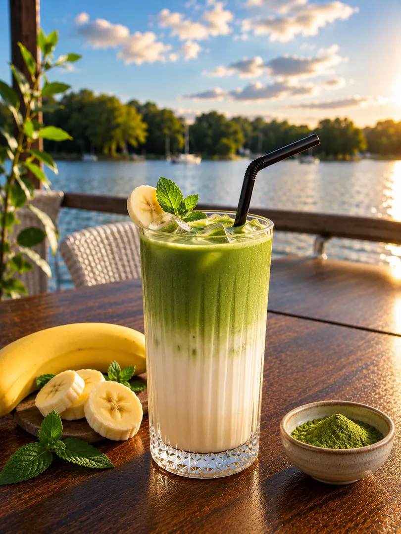 Iced Matcha Banaan